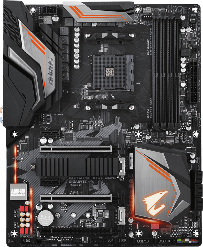 Aorus x470 ultra gaming горит красным vga